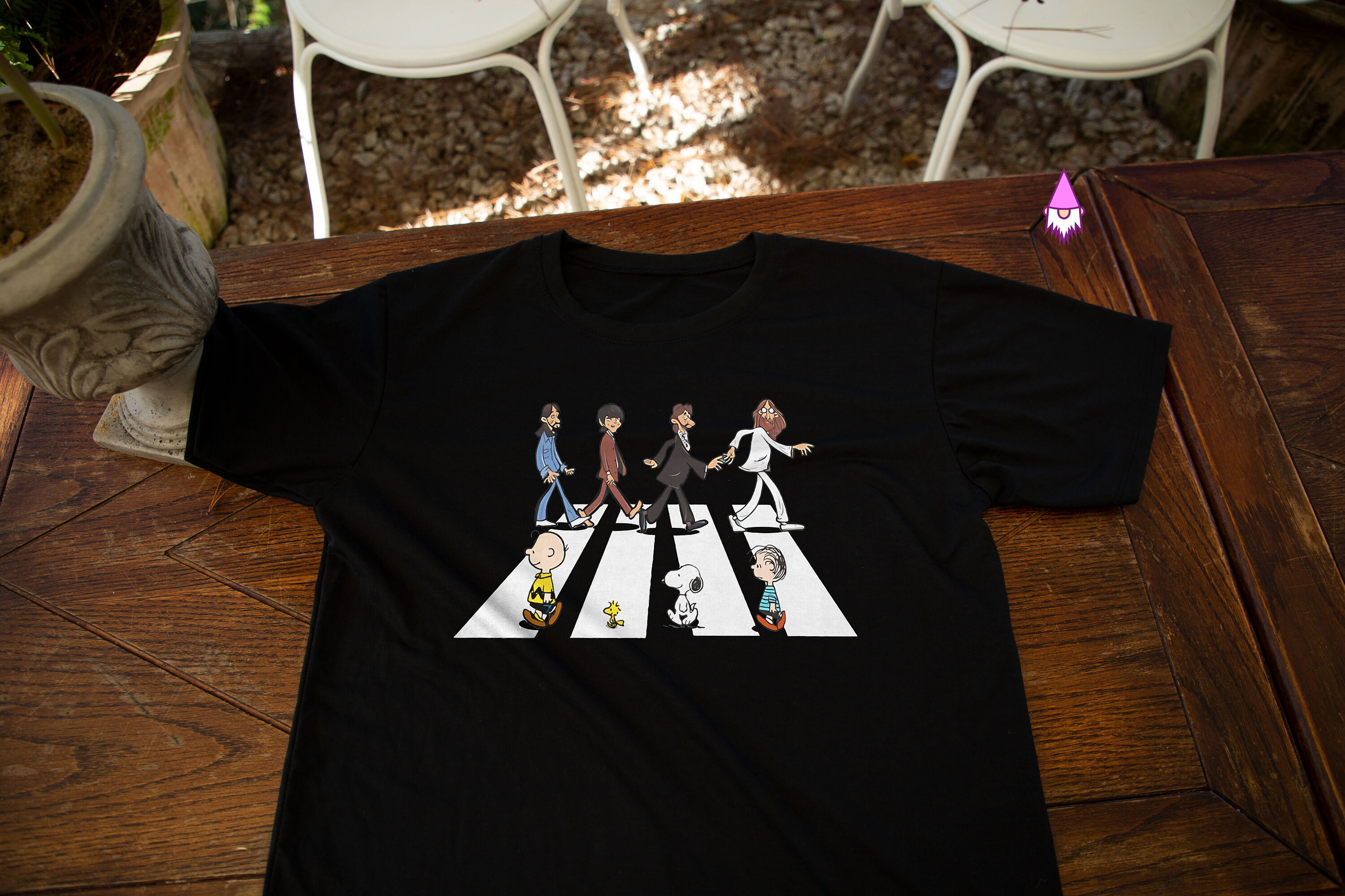 Peanuts Beatles TShirt Peanuts In Abbey Road The Beatles Etsy