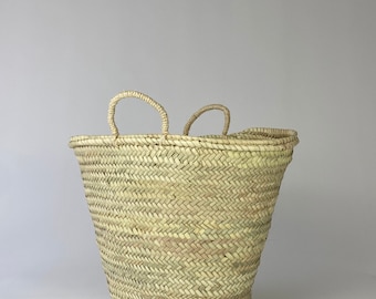 French Straw Market Basket