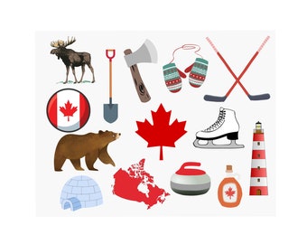 Set of 3 | Canadian Postcard | Notecards |Travel Postcard Set | Postcrossing | Postcard Swap | Canadian Symbols | Souvenir | Penpal