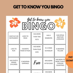 Employee Bingo | Workplace Get-to-Know You Game | Employee Work Game | Work Icebreaker | Downloadable | Team building | Instant Download