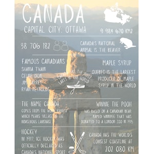 Set of 3 | Canadian Postcard | Postcard Collection | Postcrossing | Postcard Swap | Canadian Facts | Souvenir | Inukshuk | Happy Mail
