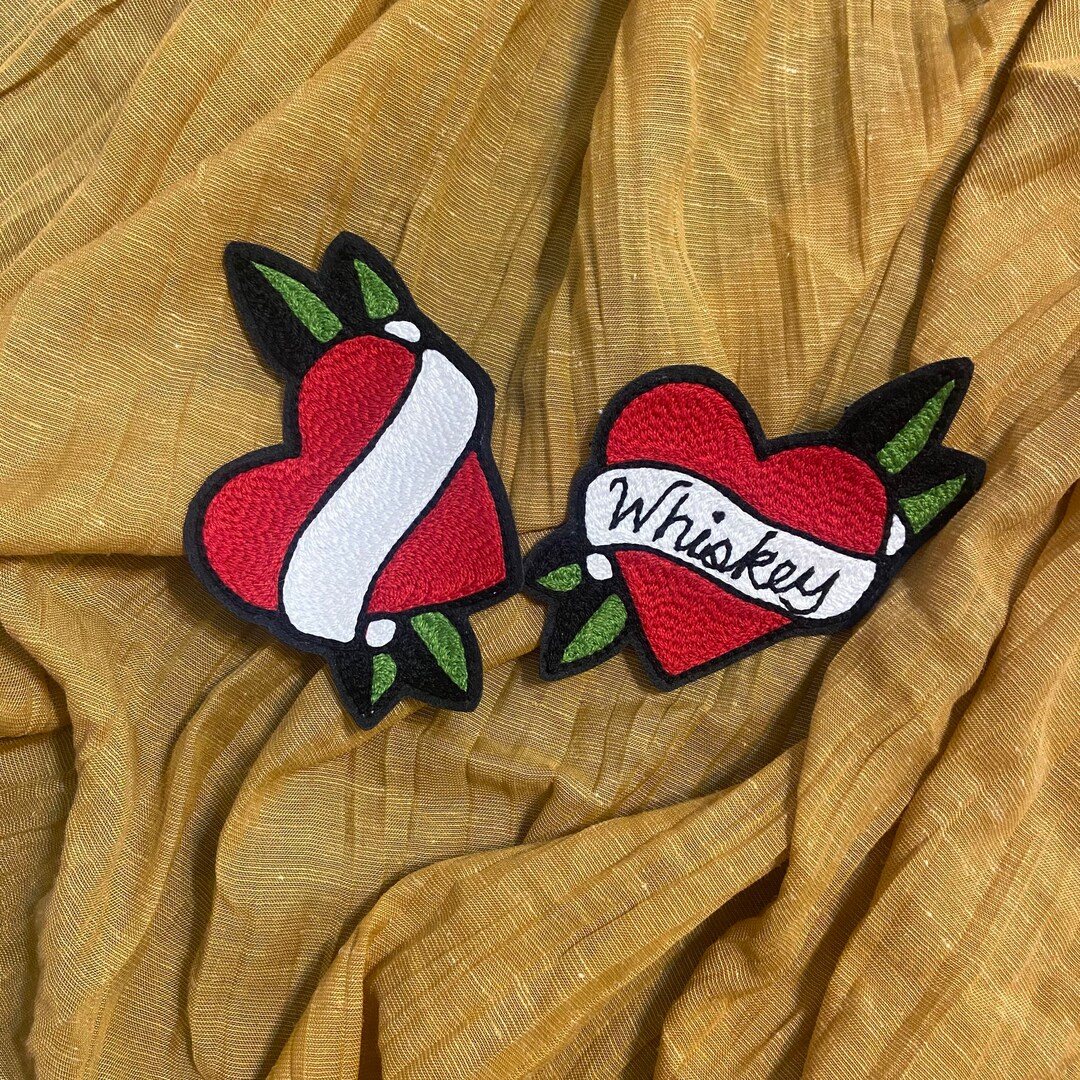 Customizable Heart and Banner Patch Etsy