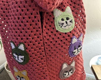 猫マフラー 編み図 かぎ針編みで猫用のマフラーと帽子を編みまし