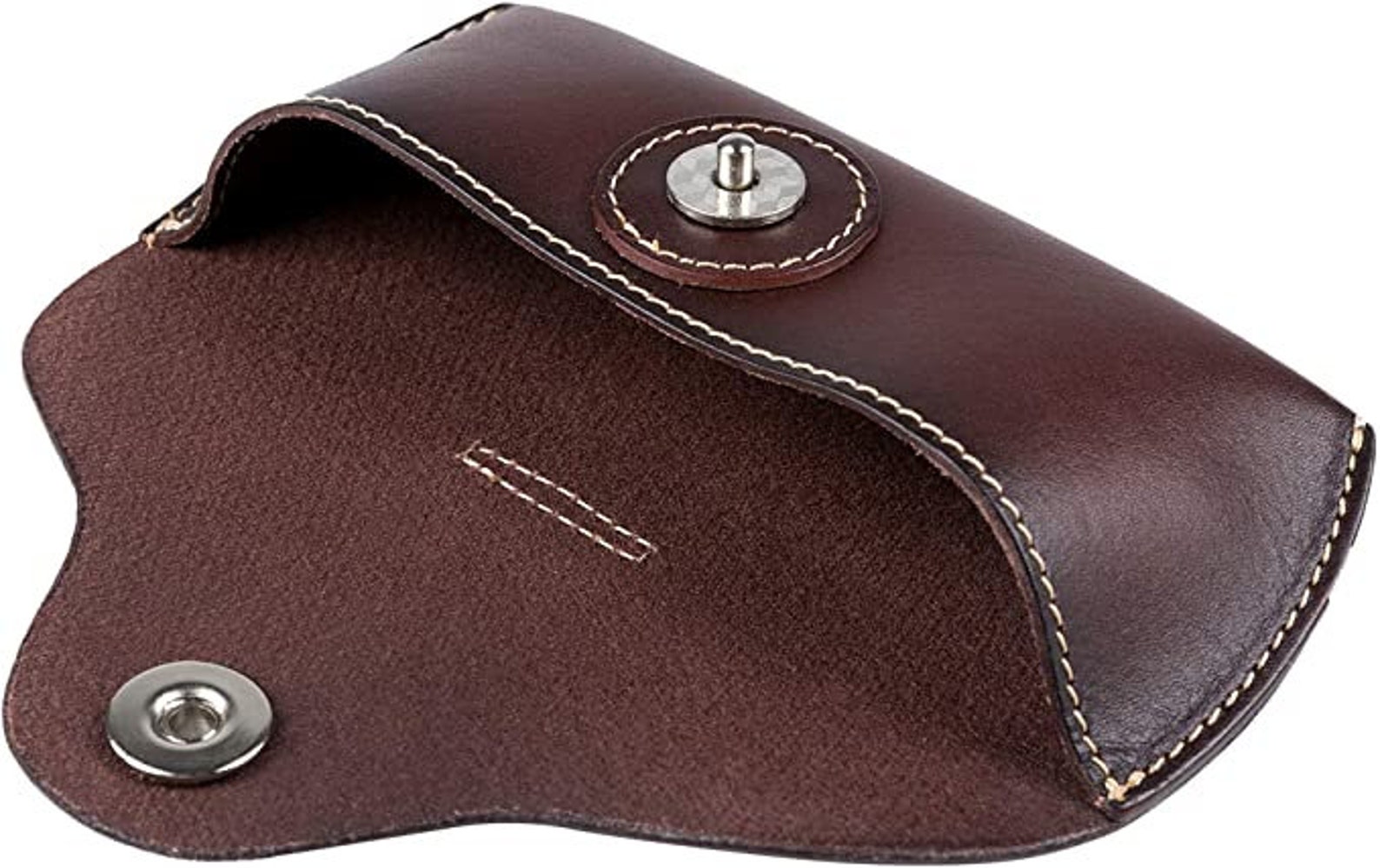 Unisex Semi Hard Genuine Leather Eyeglass Case With Belt Loop Etsy