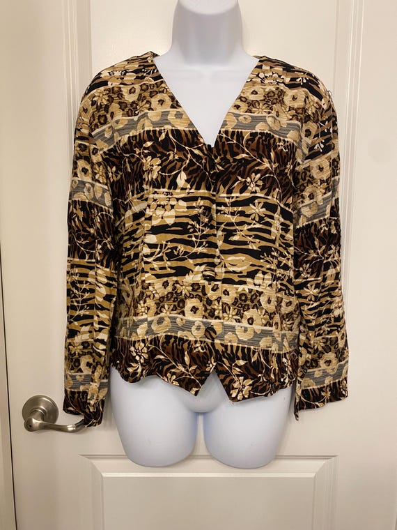Lightweight Leopard Print Jacket - image 1
