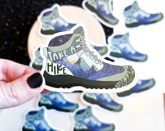 Take A Hike boot sticker | waterproof sticker | Adventure sticker | hiking sticker