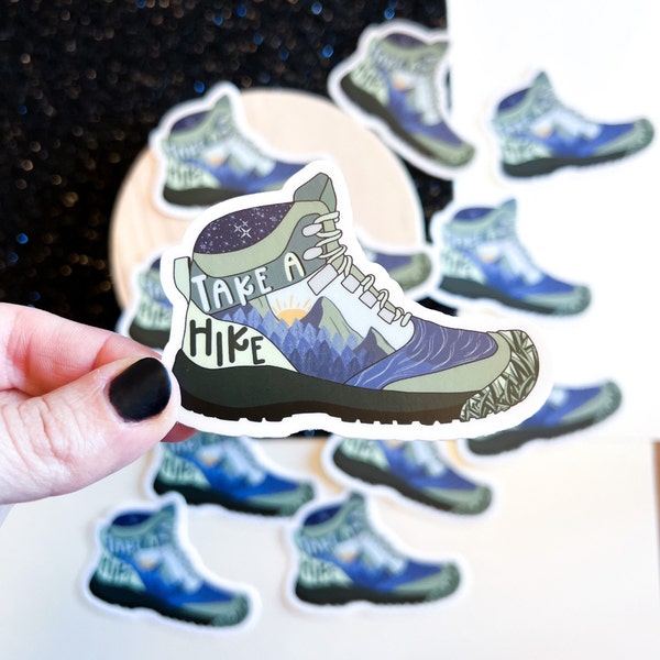 Take A Hike boot sticker | waterproof sticker | Adventure sticker | hiking sticker
