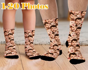 Custom Photo Socks: Personalized Family Matching Sock Set
