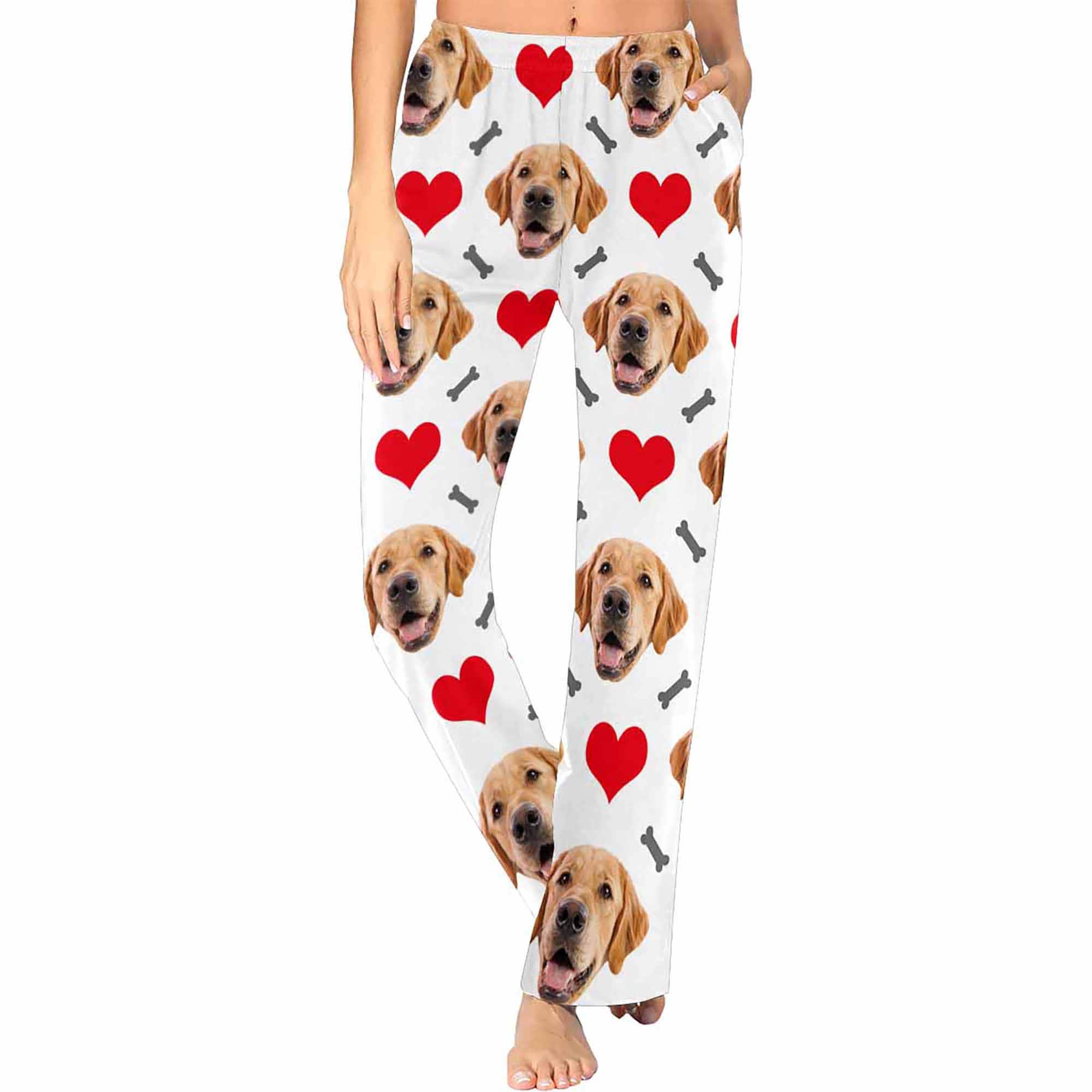 Custom Photo Pajama Pants Pet Dog Pajama Pants Personalized Etsy