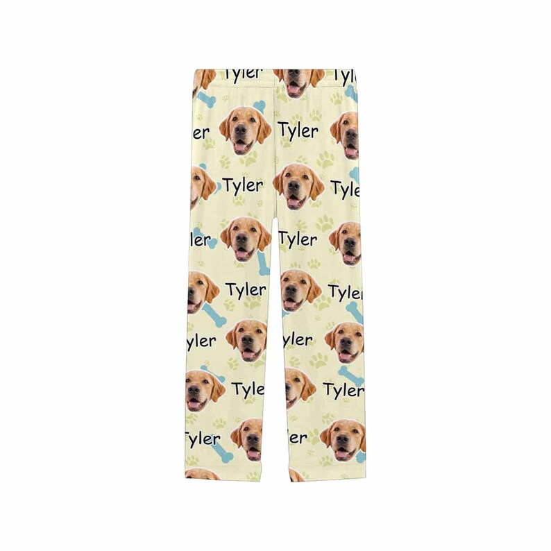 Custom Photo & Name Pajama Pants Dog Pajama Pants Etsy