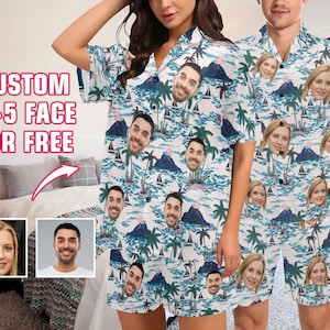 Custom Face Pajama Set: Personalized Photo Summer Pajamas