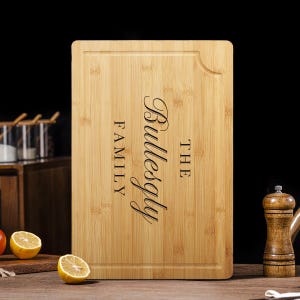 Personalized Cutting Board Wedding Gift, Bamboo Charcuterie Board, Unique Valentines Day Gift, Bridal Shower, Engraved Engagement Present
