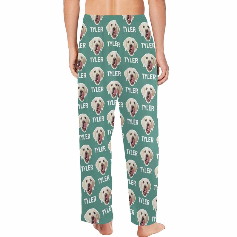 Custom Photo & Name Pajama Pants Dog Pajama Pants Etsy