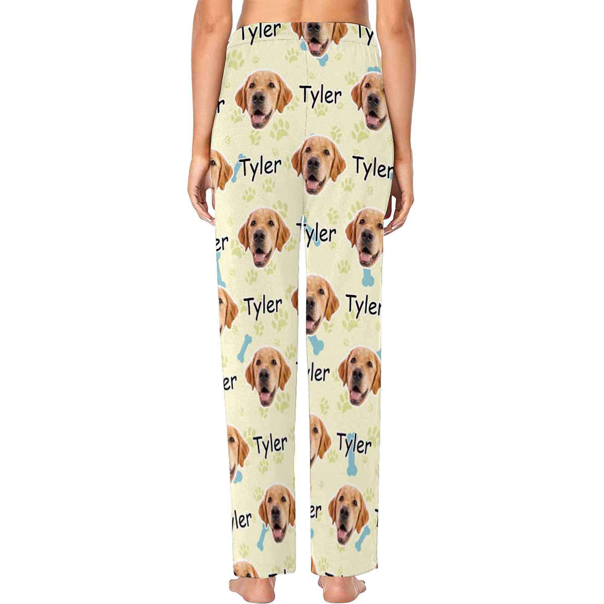 Custom Photo & Name Pajama Pants Dog Pajama Pants Etsy