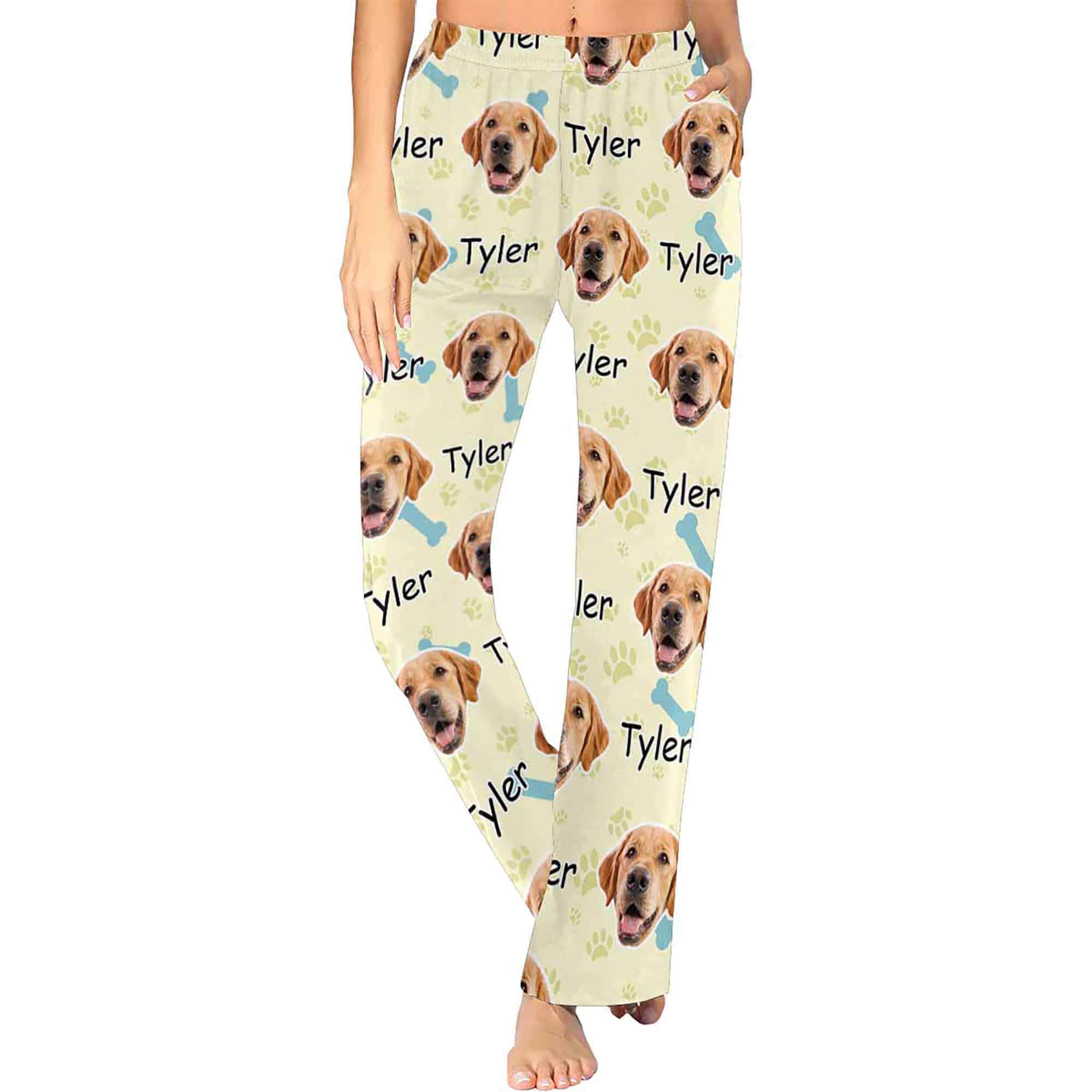 Custom Photo & Name Pajama Pants Dog Pajama Pants Etsy