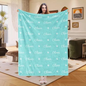 Personalized Name Blanket for Your Daughter, Customized Name Baby Blankets for Girls, Baby Name Blanket. Great Gift for Birthday, Christmas