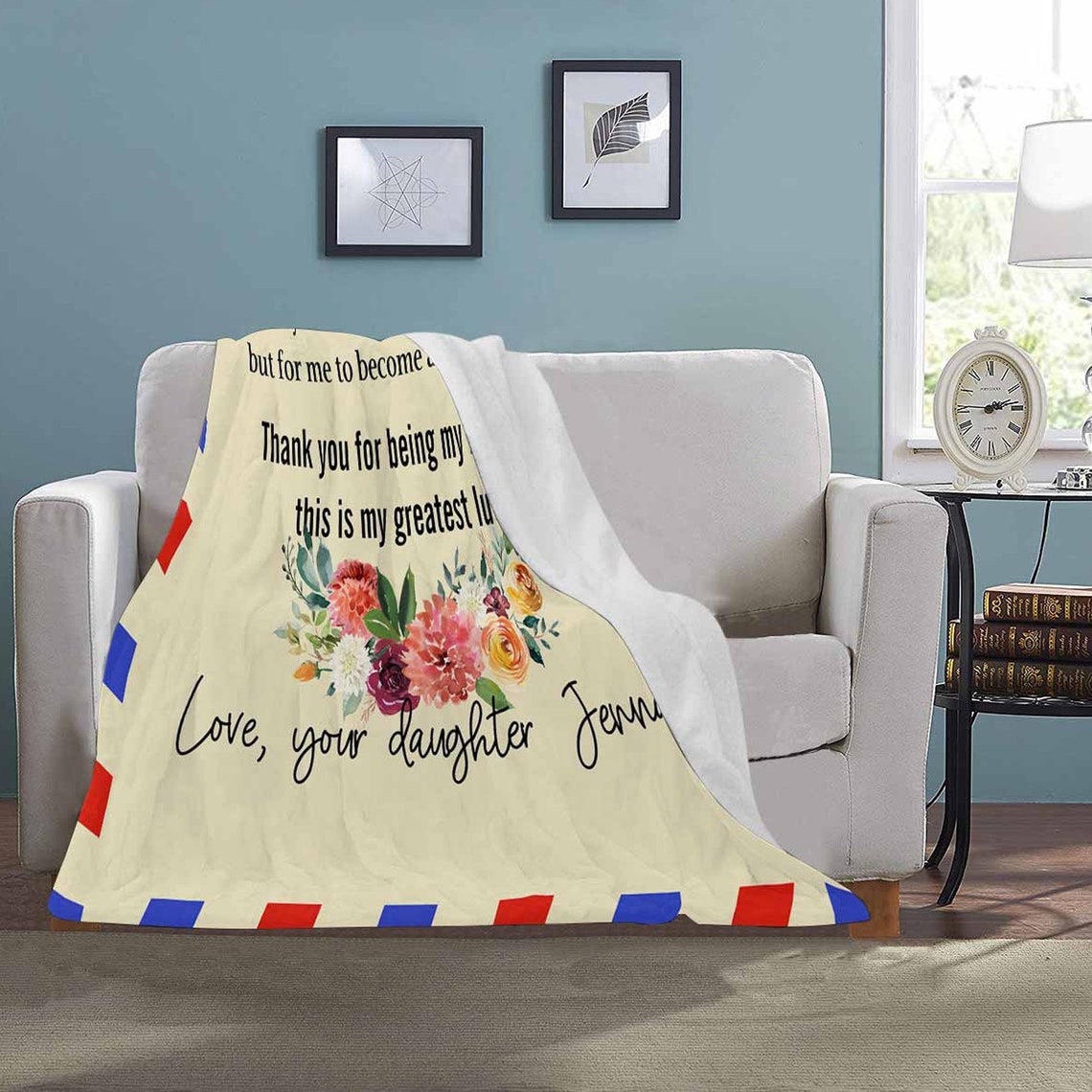 Personalized Blanket for Mom Funny Custom Fleece Blanket Mom Etsy