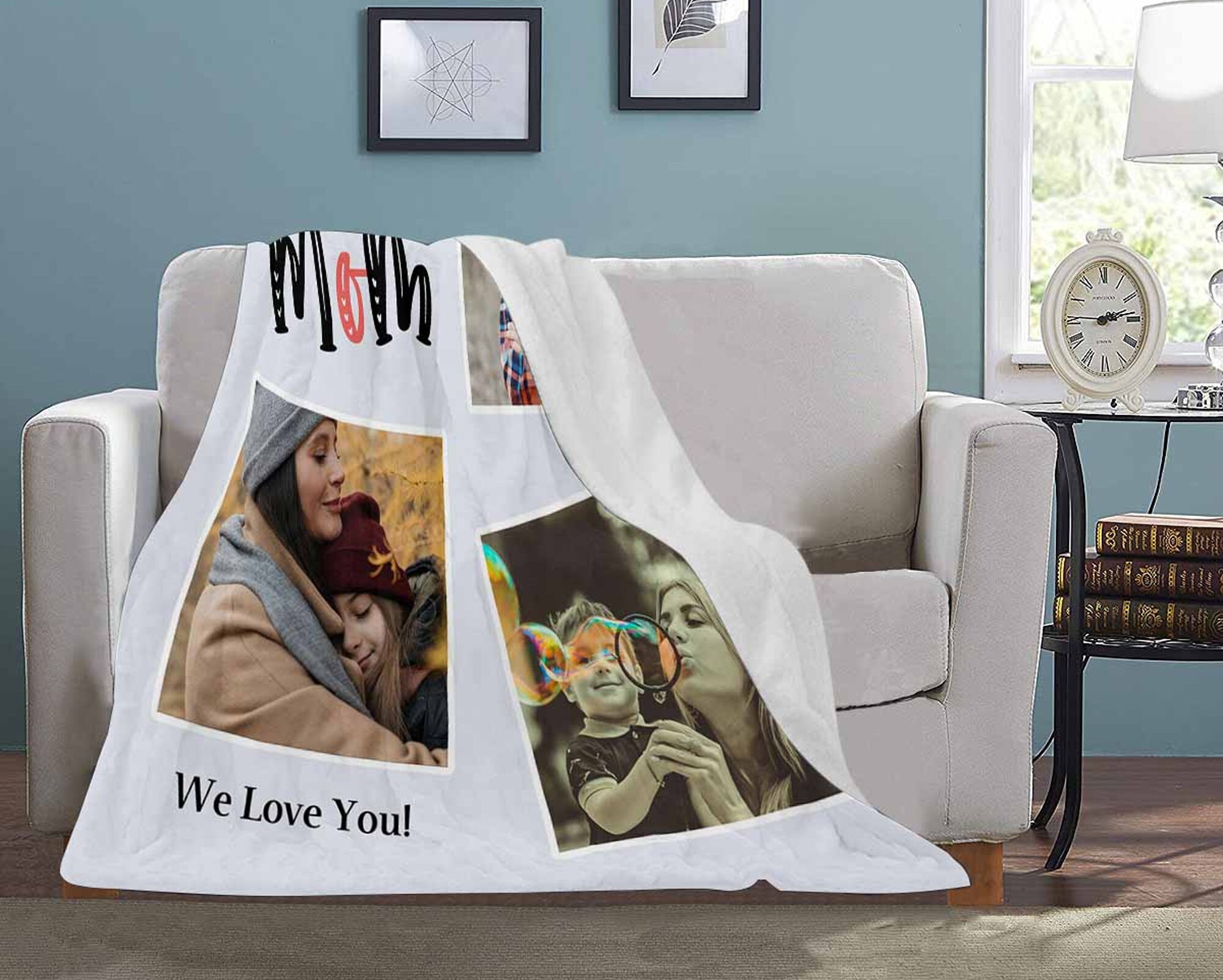 Custom Photo Fleece Blanket Funny Personalized Blanket Etsy