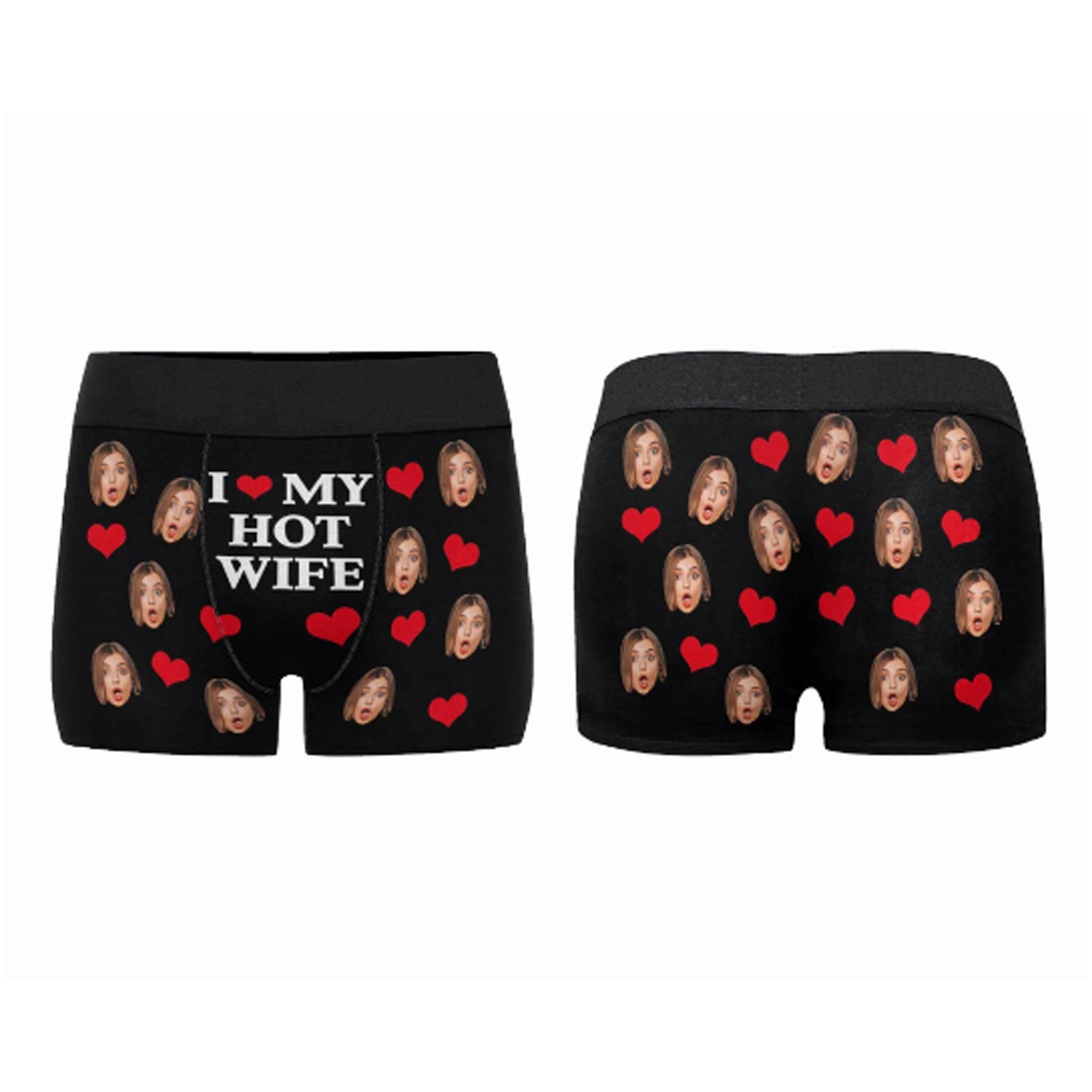 Certykllp Custom Underwear With Wife's Face Personalized Face