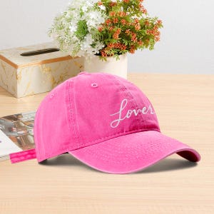 Custom Embroidered Baseball Hat: Personalized Text Logo Dad Cap