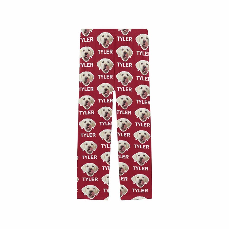 Custom Photo & Name Pajama Pants Dog Pajama Pants Etsy