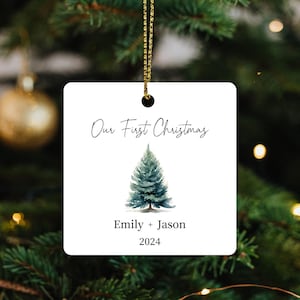 First Christmas Married Ornament | Mr Mrs Ornament | Personalized Wedding Gift | Newlywed Christmas Gift | Our First Christmas Ornament
