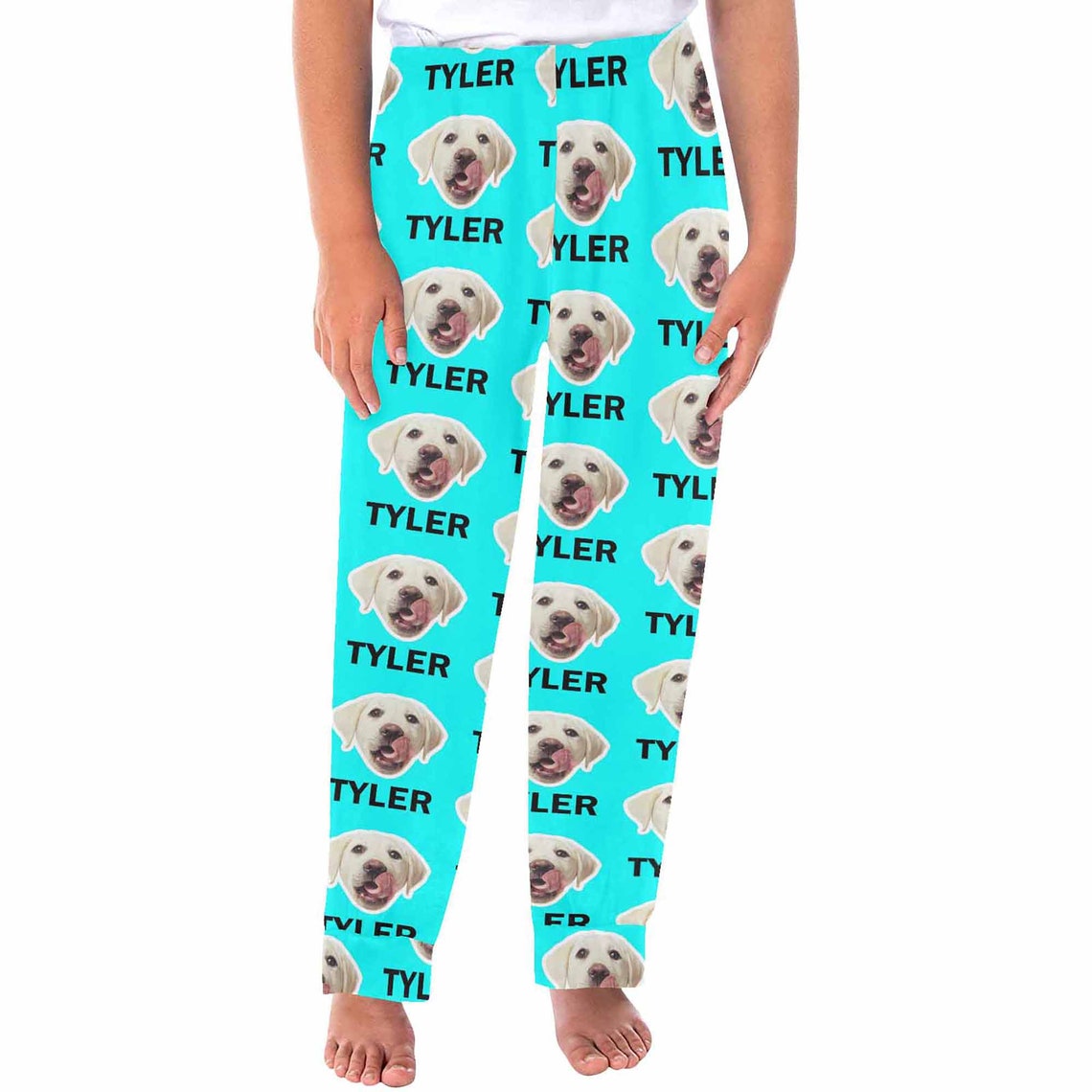 Custom Dog Photo & Name Pajama Pants Dog Face Pajama Pants Etsy