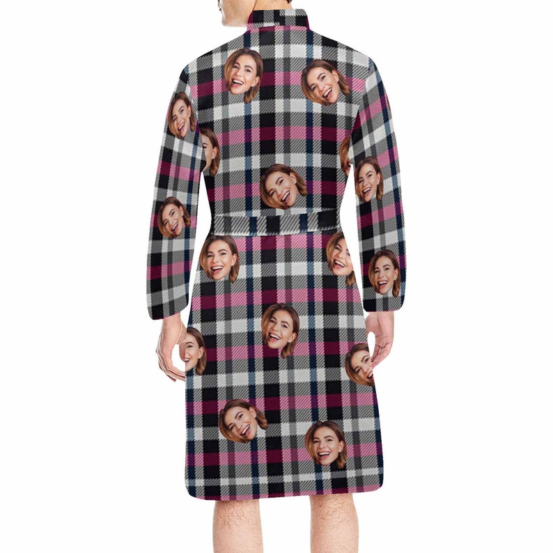 Custom Face Shawl Robe Funny Personalized Photo Kimono Robe Etsy