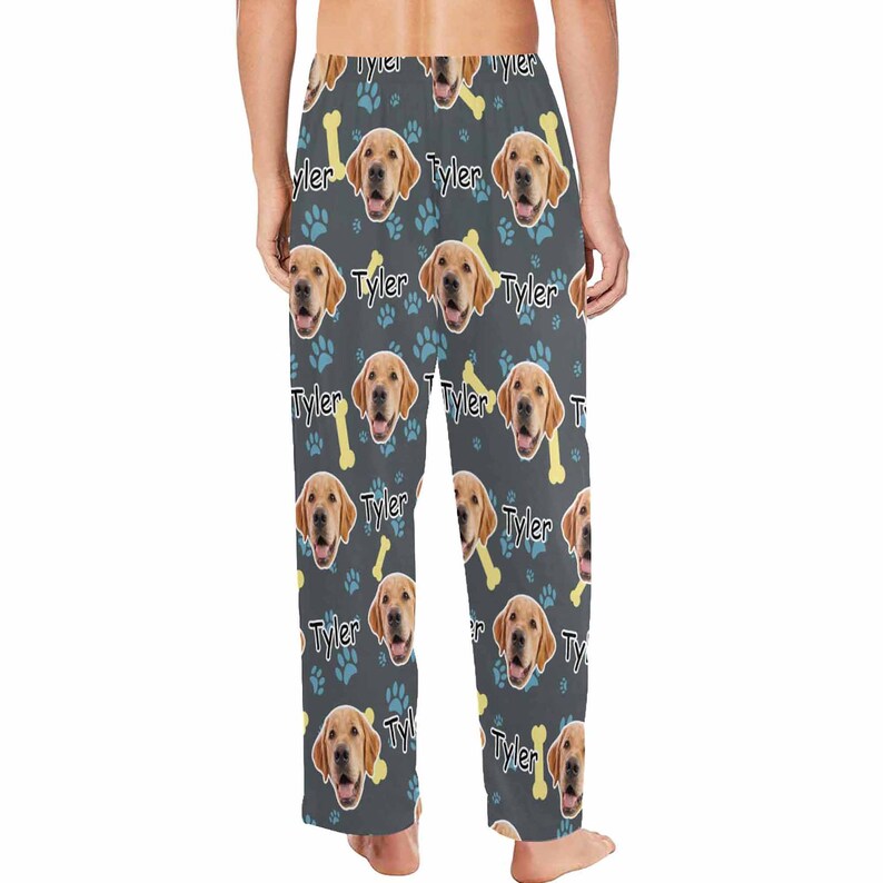 Custom Photo & Name Pajama Pants Dog Pajama Pants Etsy