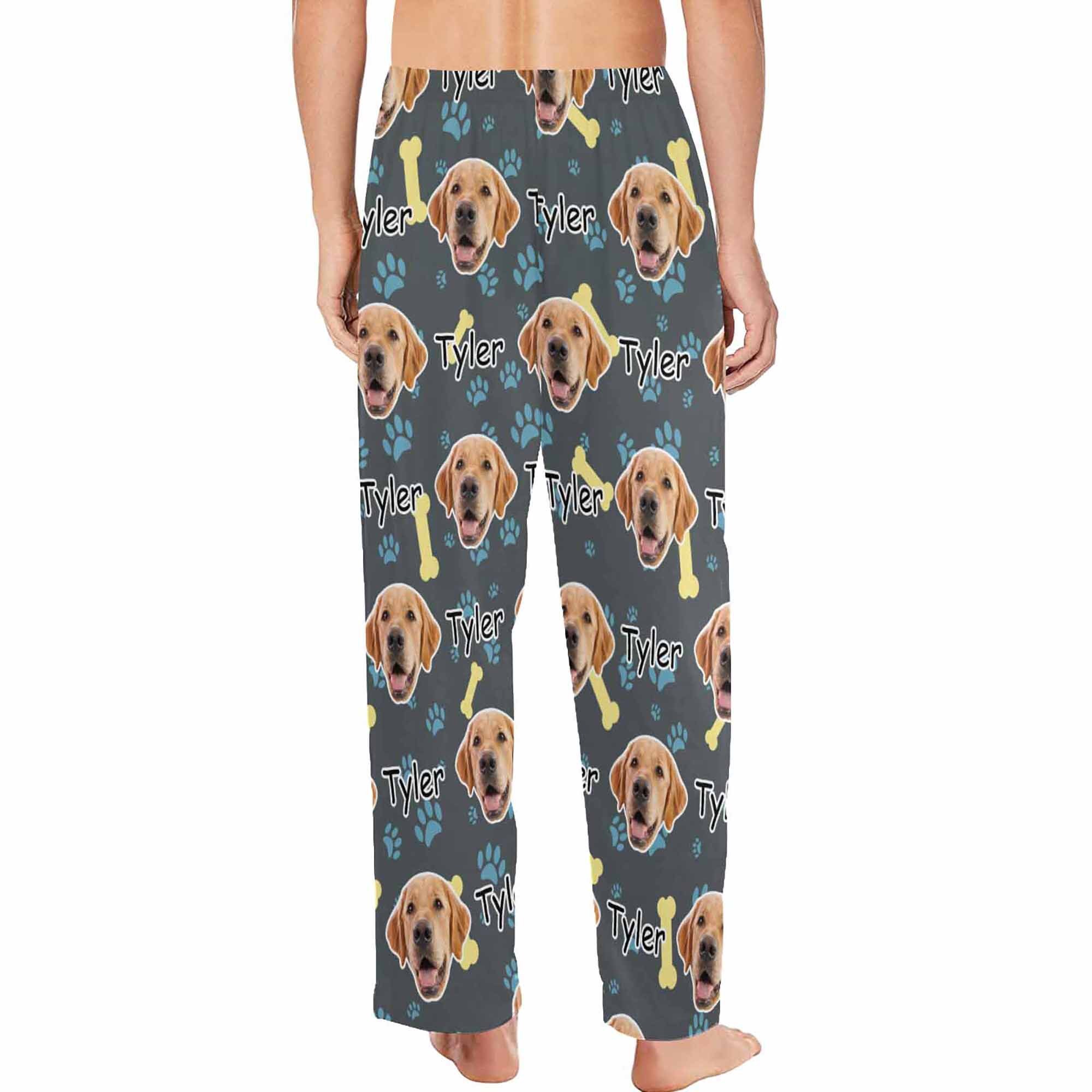 Custom Photo & Name Pajama Pants Dog Pajama Pants - Etsy