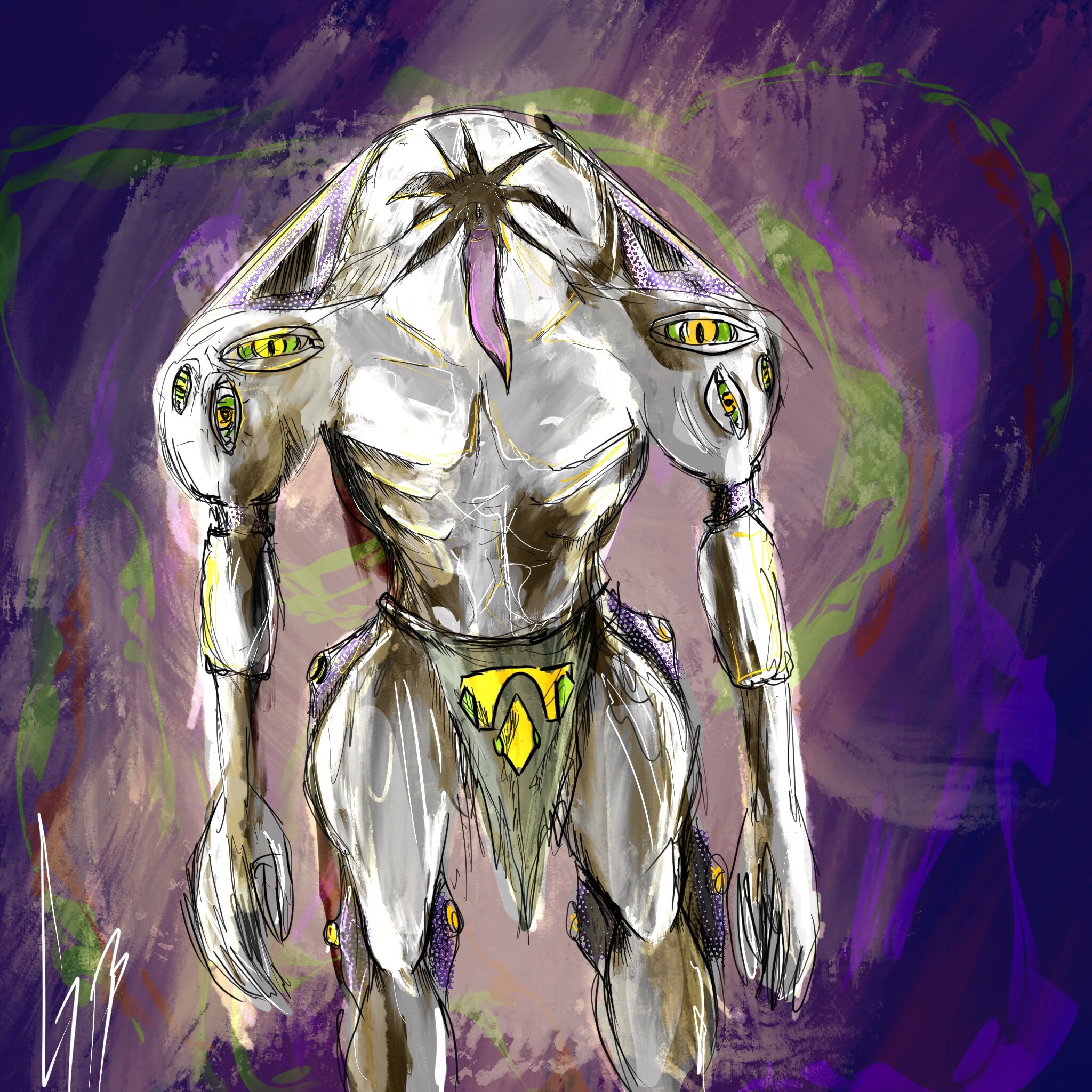 Monster gruselig gruselig Kunst Halloween Kunstserie - Etsy.de