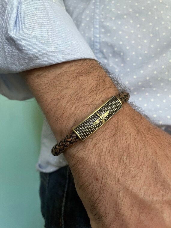 Braided Farvahar Men Bracelet Ahura Mazda Zorastian Persian Men Bracelet Persian Popular Classic Style Happiness Symbol , Father's Day Gift - Etsy Australia