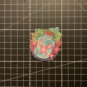 Fairy Bottle *NEW VERSION (Single/Set) - Holographic Sticker - Legend of Zelda LoZ