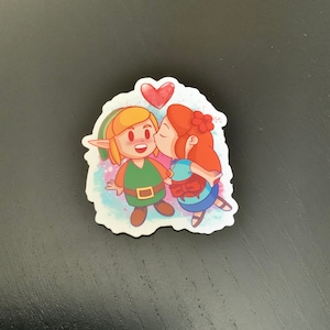 Link x Marin - Holographic Sticker - Legend of Zelda LoZ