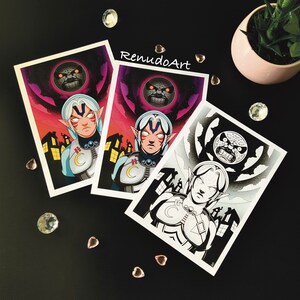 Artprint - Majoras Mask - Fierce Deity Link - Legend of Zelda LoZ - DIN A4 Poster