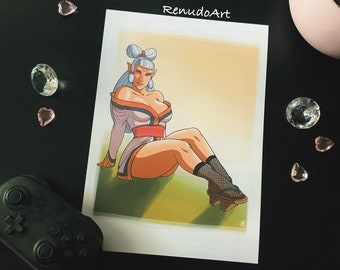 Artprint - The Legend of Zelda - Paya Sheikah - Zelda BotW Breath of the Wild - DIN A4 Poster
