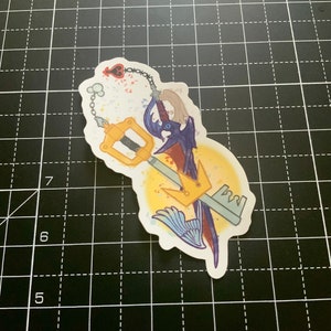 Keyblades Kingdom Key & Dawn to the Future - Holographic Sticker - Kingdom Hearts