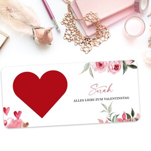 Carte à gratter Saint-Valentin personnalisée | Avec texte et nom | Cadeau, surprise | Coupon | Saint-Valentin | Cadeau couple