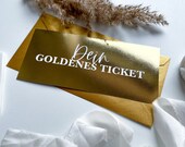 Mumjooyi 7 PCS Golden Ticket Gratta e Vinci Biglietto d'Oro Biglietti