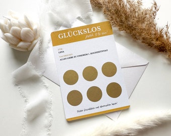Lucky Scratch Card | Customizable | Includes envelope | Scratchcard | Gift, voucher | Christmas present