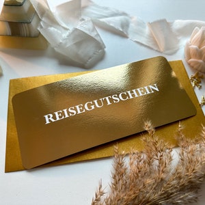 Billet d'or : Bon de voyage personnalisé | Carte à gratter | Cadeau pour les amoureux du voyage | Carte d'embarquement | Bon | Billet d'avion