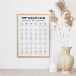 Bucketlist - Rubbelposter Rubbelkarte Deutschland A3 | Löffelliste | Reise Geschenk • Bucket List • Geschenke für Reiseliebhaber