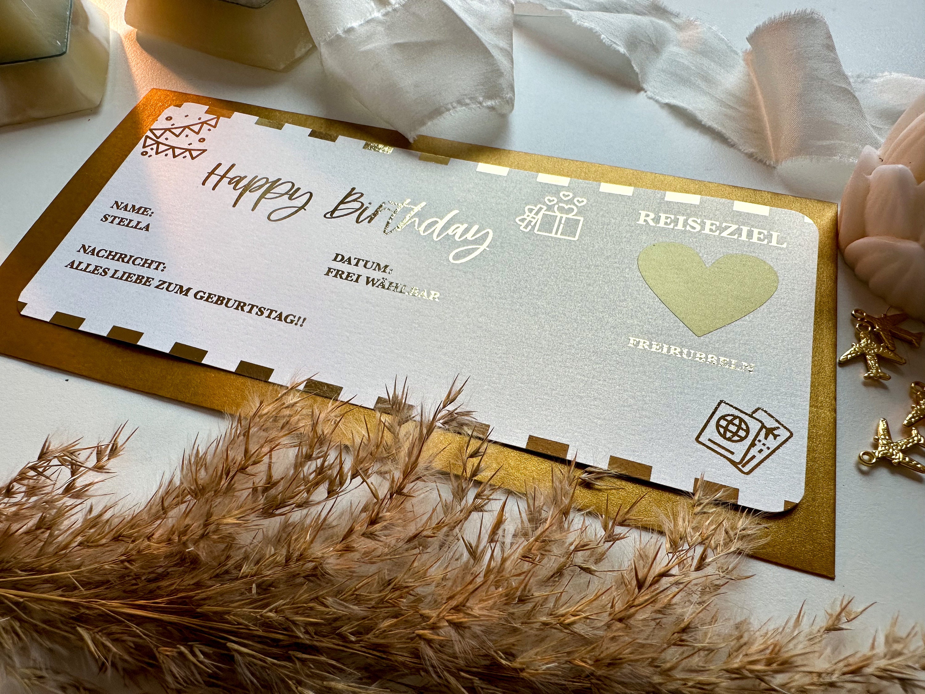 Milijou | Buono Da Viaggio Con Adesivo Da Grattare | Sorpresa, Regalo, Biglietto Di Auguri, Regalo Di Compleanno, Personalizzazione, Viaggio, Natale