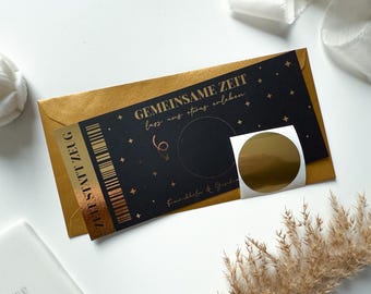 Personalized gift voucher - Time instead of things voucher • Scratch card • Customizable voucher • Gift voucher