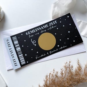 Bon d'achat « Du temps au lieu de choses » - bon personnalisé • Carte à gratter • Bon à concevoir soi-même • Bon à offrir