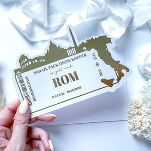 Buono viaggio personalizzato Roma - idea regalo viaggio, regalo per viaggiatori, buono viaggio, idee regalo viaggio