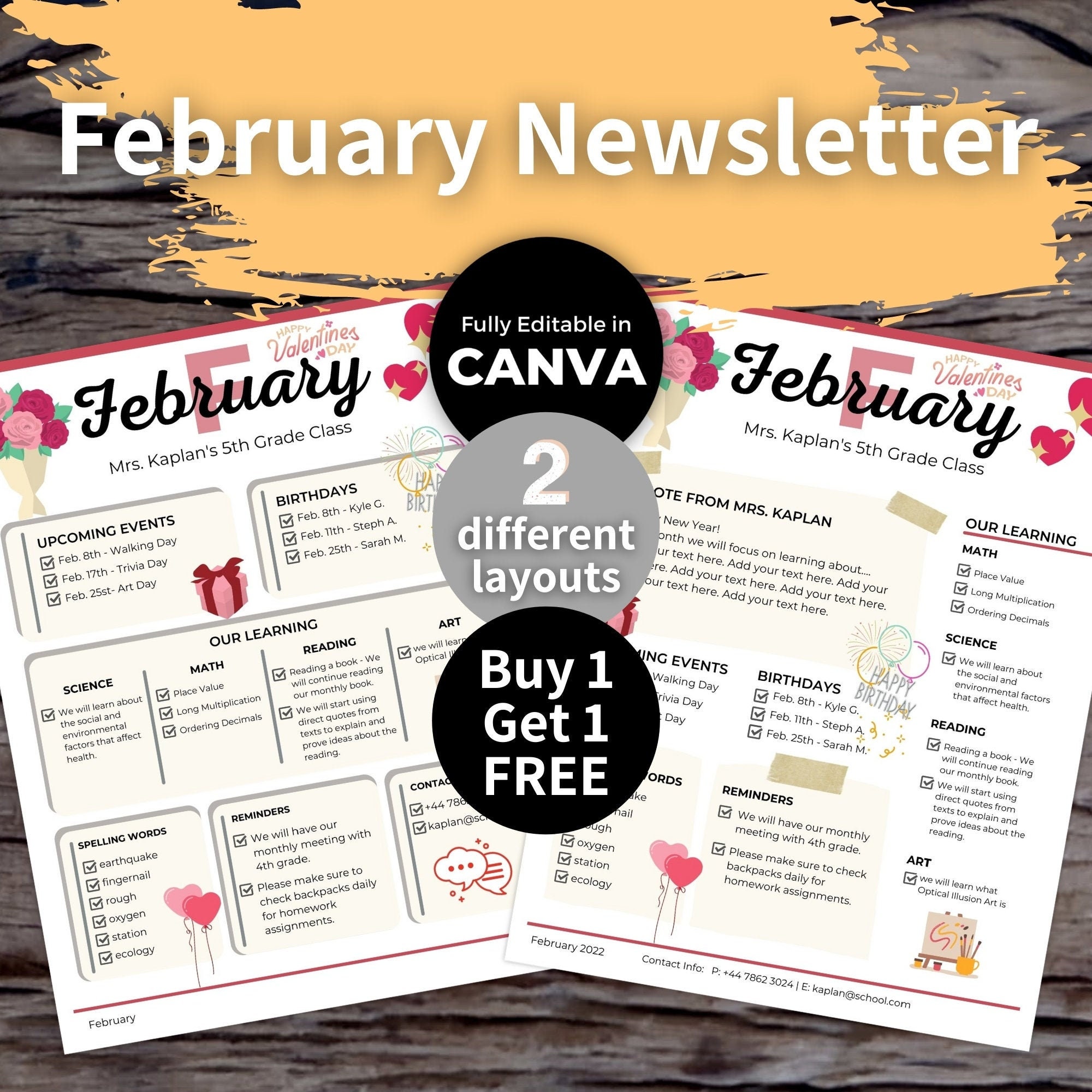 february-classroom-newsletter-template-editable-classroom-etsy