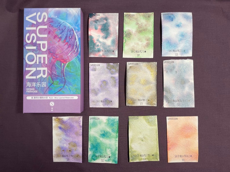 1 Paint 3 Colors Supervision Separating Watercolor/watercolour Etsy