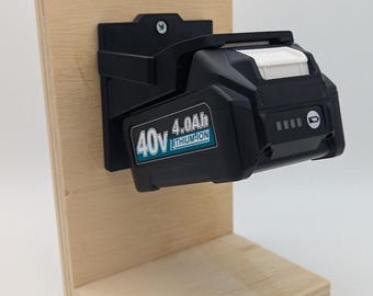 Makita 40v Stackable Battery Wall Storage