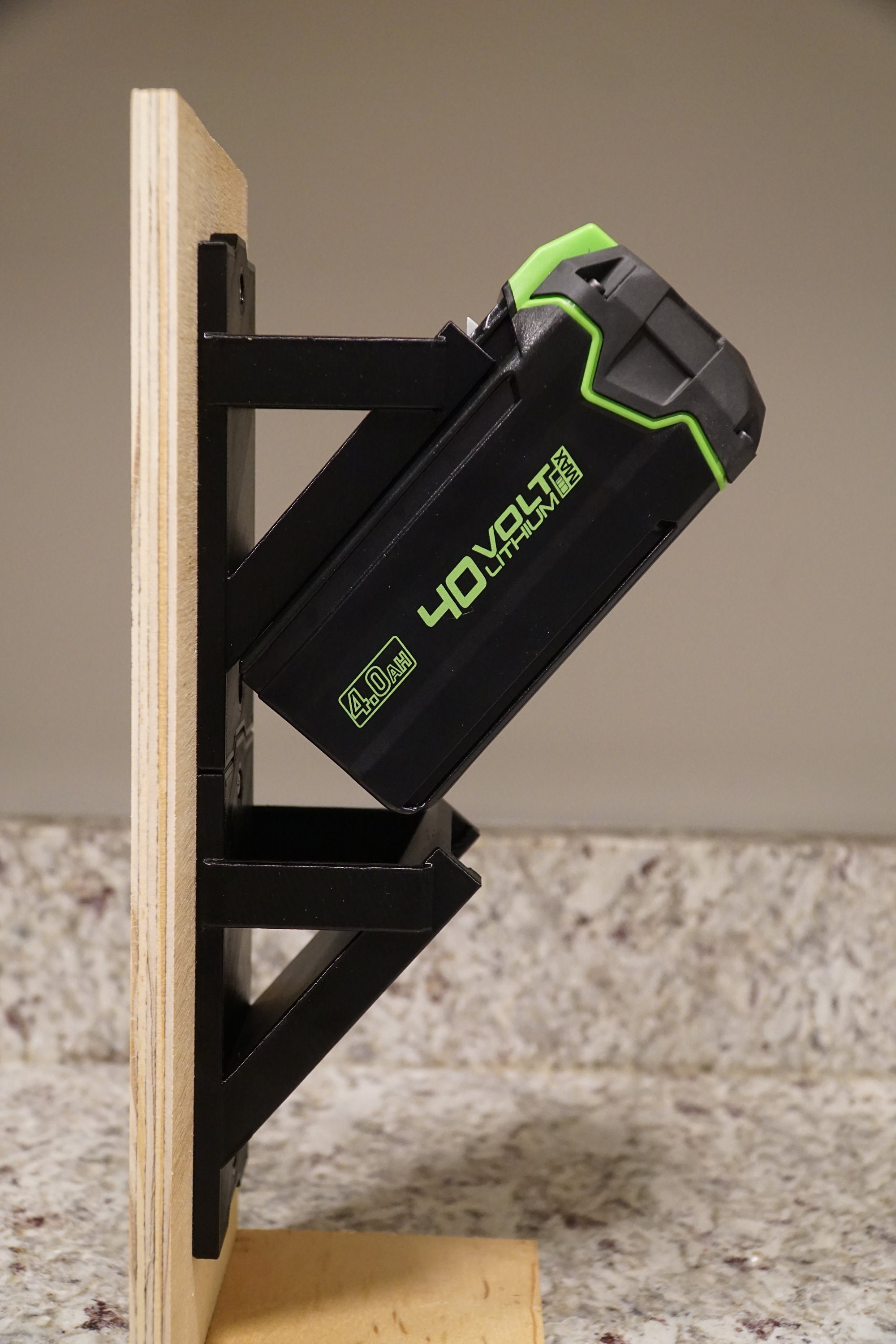 Greenworks MAX 40v Stackable Battery Wall Storage - Etsy